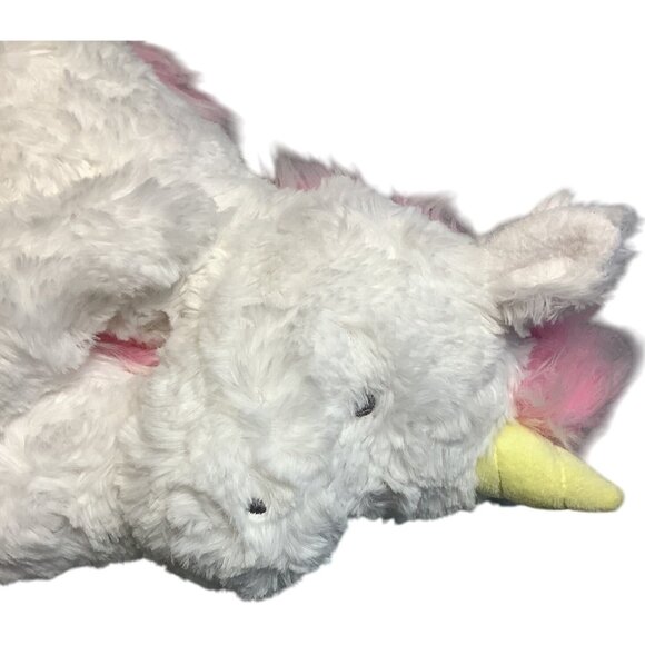 Cloud Island Unicorn Plush Stuffed Animal With Mini Rattle Plush Toy  Set White - Picture 6 of 6
